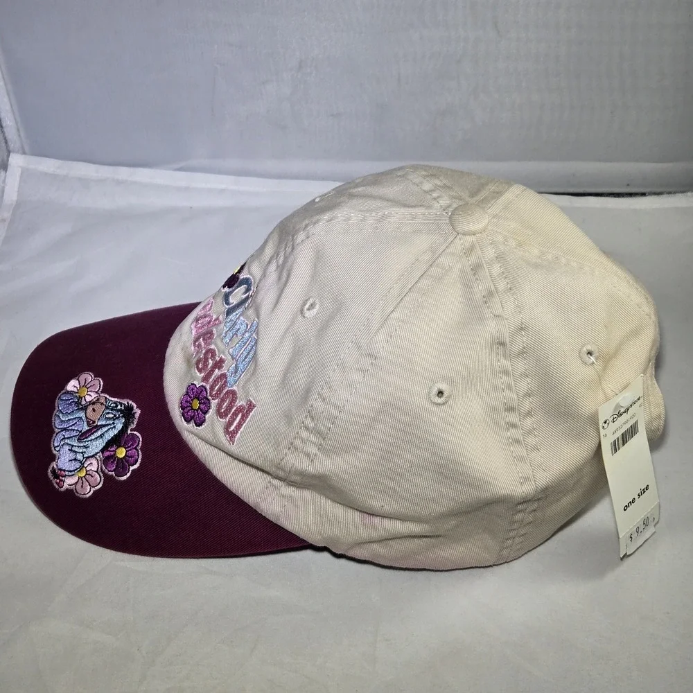 Vintage 90s Disney Winnie the‎ Pooh Eeyore Strapback Hat Adults *READ